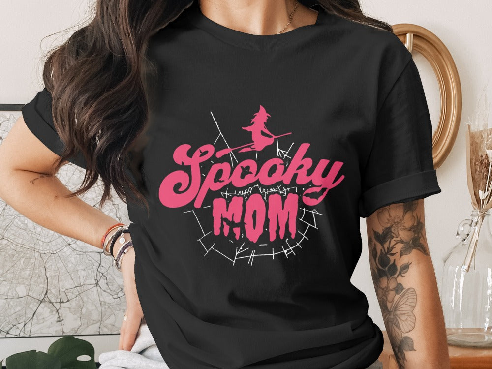 Funny Halloween Mom Spooky Mama Skeleton Mommy T-Shirt