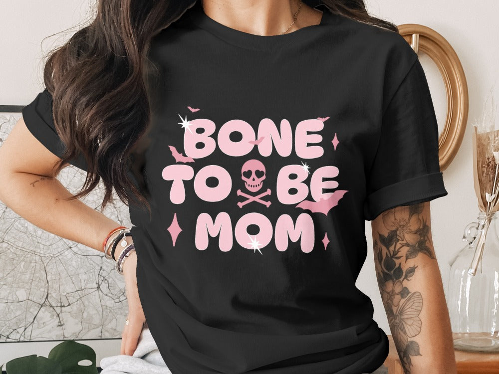 Funny Halloween Mom Spooky Mama Skeleton Mommy T-Shirt