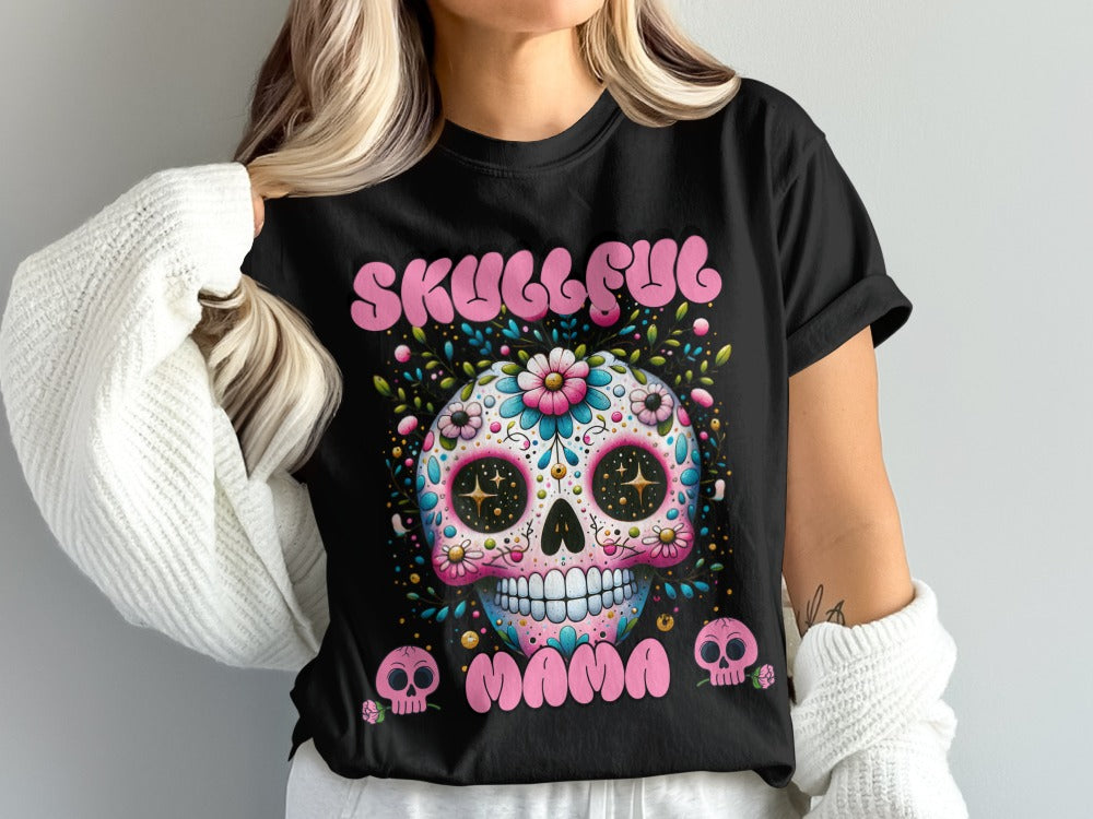 Funny Halloween Mom Spooky Mama Skeleton Mommy T-Shirt