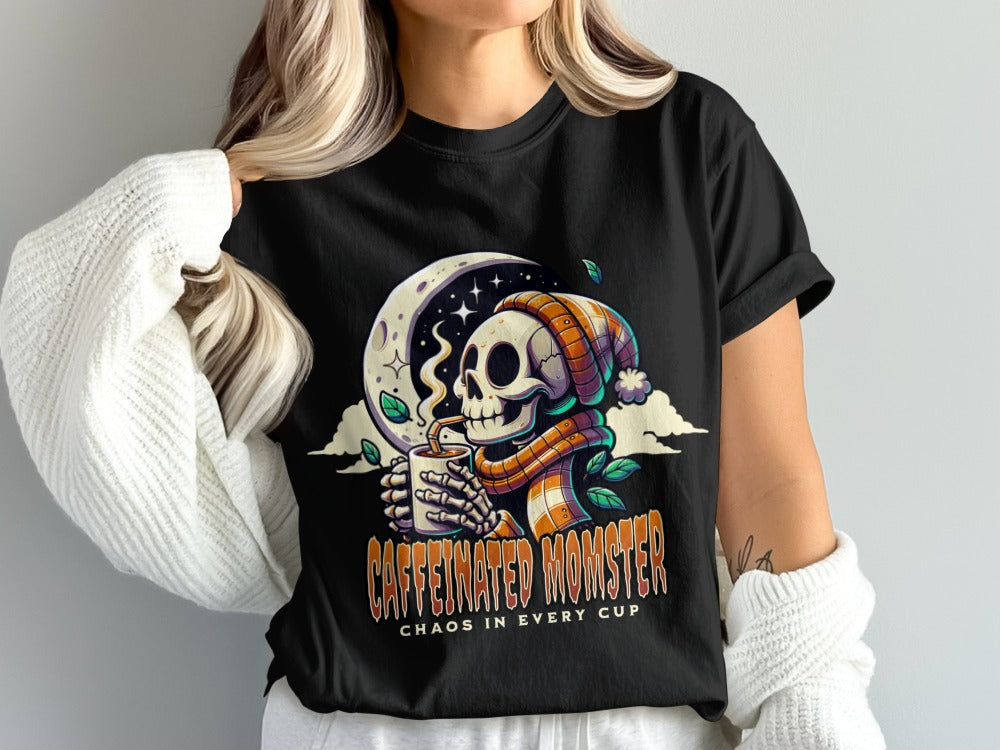 Funny Halloween Mom Spooky Mama Skeleton Mommy T-Shirt