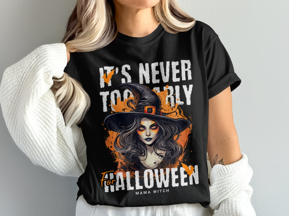 Funny Halloween Mom Spooky Mama Skeleton Mommy T-Shirt