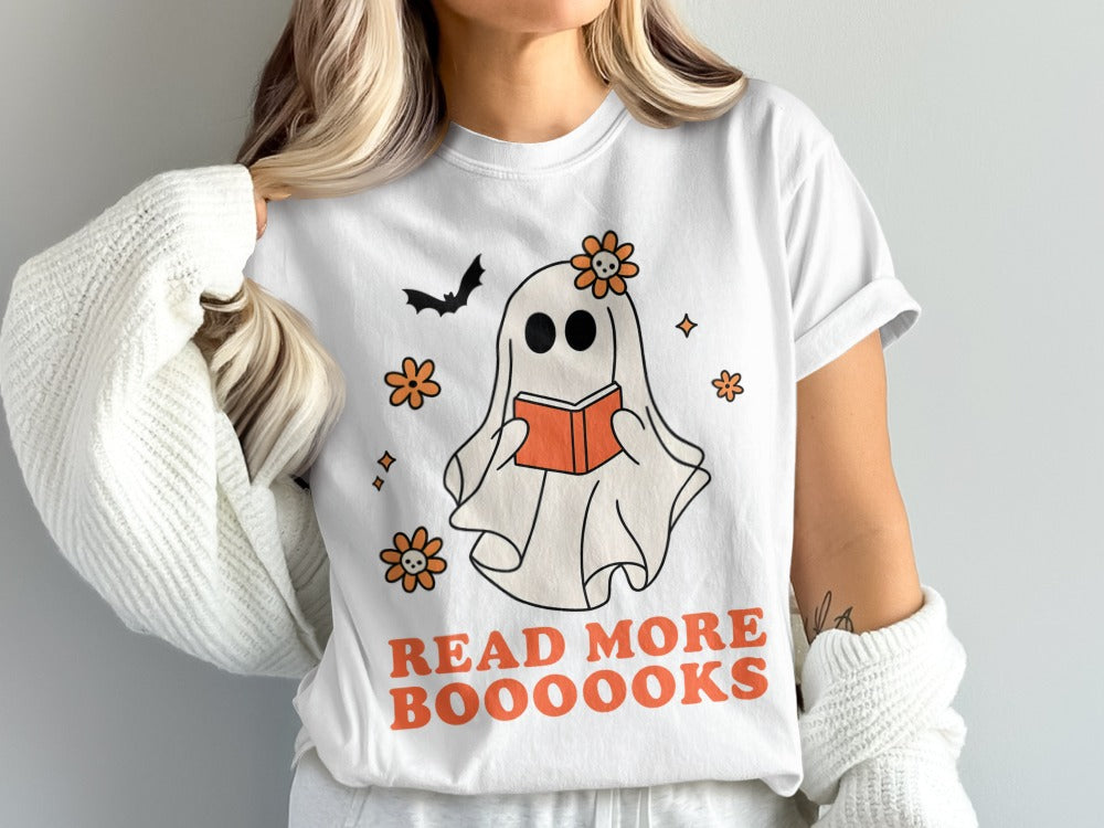 Halloween Spooky Teacher Ghost School Teachers Costume Classrooms T-Shirt