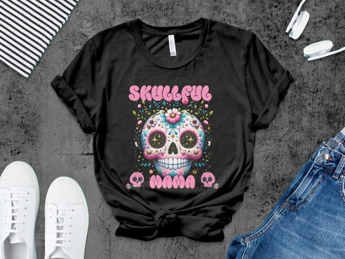Funny Halloween Mom Spooky Mama Skeleton Mommy T-Shirt