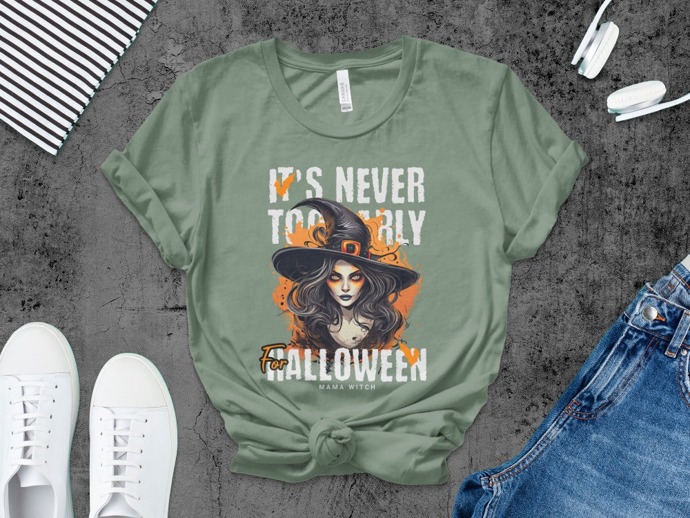Funny Halloween Mom Spooky Mama Skeleton Mommy T-Shirt