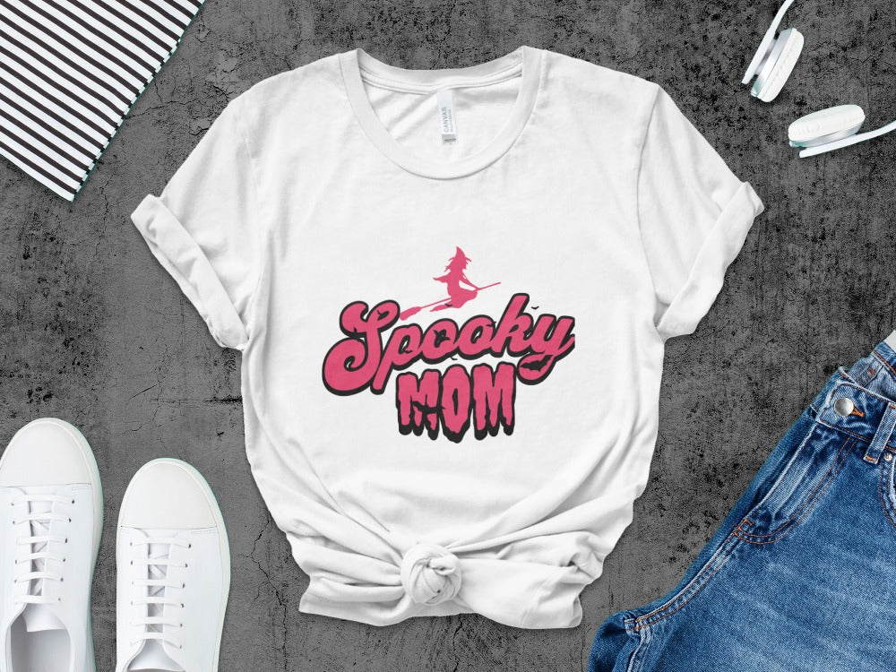 Funny Halloween Mom Spooky Mama Skeleton Mommy T-Shirt
