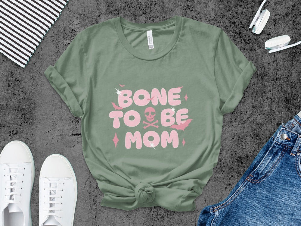 Funny Halloween Mom Spooky Mama Skeleton Mommy T-Shirt