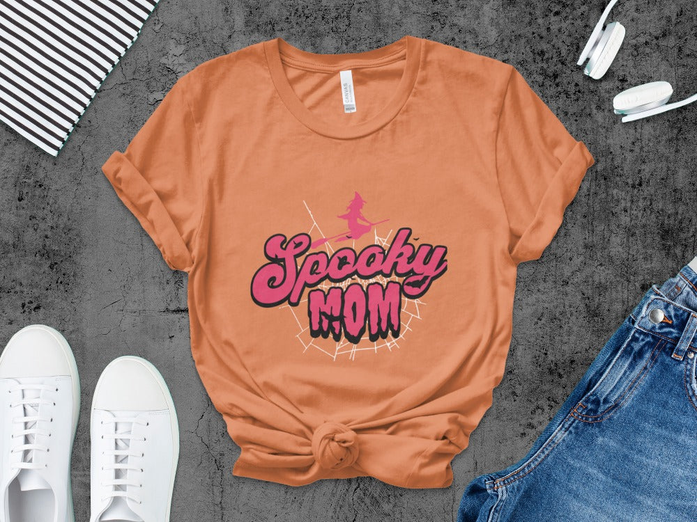 Funny Halloween Mom Spooky Mama Skeleton Mommy T-Shirt