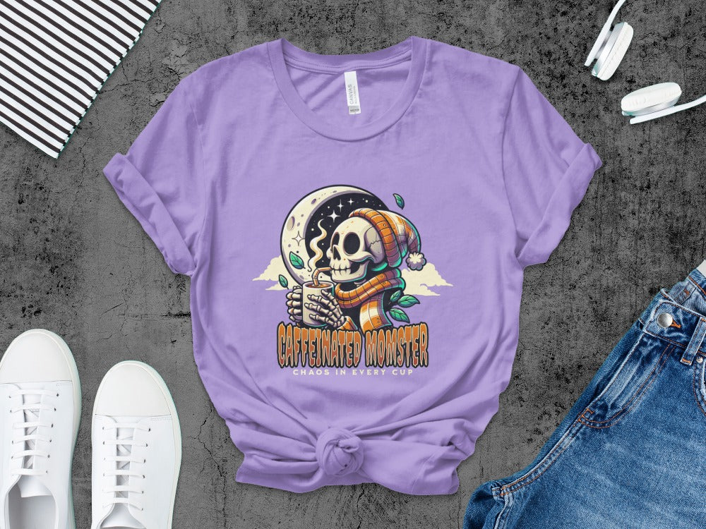 Funny Halloween Mom Spooky Mama Skeleton Mommy T-Shirt