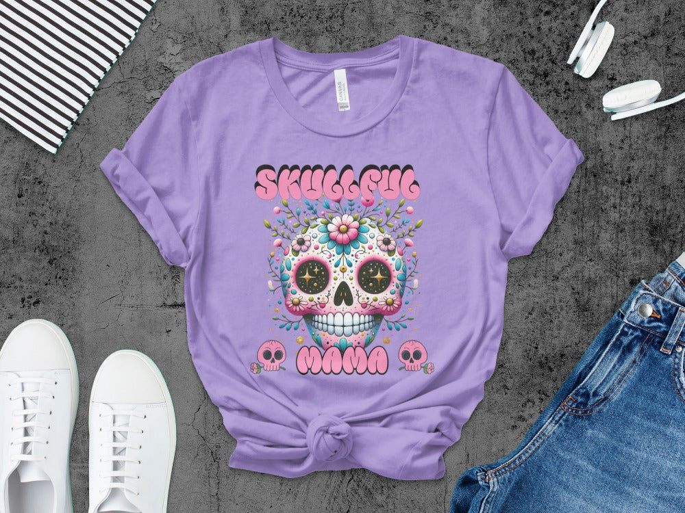 Funny Halloween Mom Spooky Mama Skeleton Mommy T-Shirt