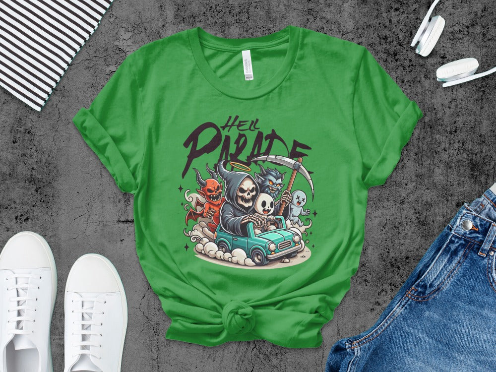 Boys And Girls Halloween skeletons Kids Pumpkin Spooky Ghost T-Shirt