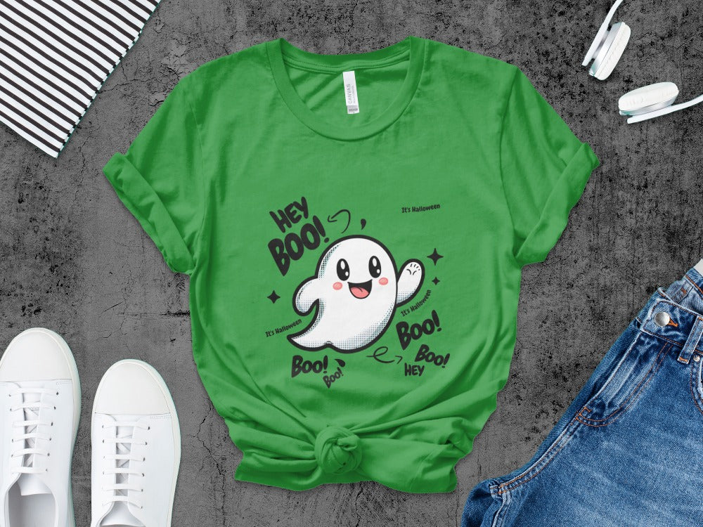 Boys And Girls Halloween skeletons Kids Pumpkin Spooky Ghost T-Shirt