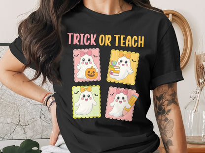 Halloween Spooky Teacher Ghost School Teachers Costume Classrooms T-Shirt