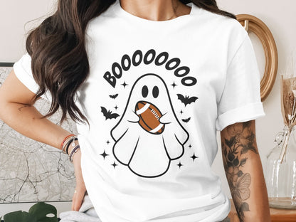 American Football Skeleton Halloween Spooky Sports Football Fan T-Shirt