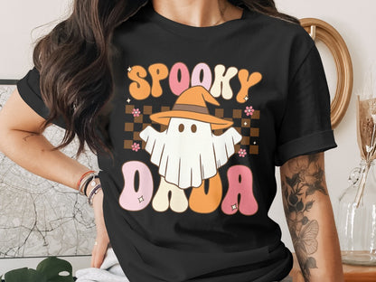 Ghoul Spooky Dad Funny Halloween Daddy Ghost Papa Pumpkin Spooky Season T-Shirt