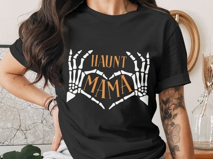 Funny Halloween Mom Spooky Mama Skeleton Mommy T-Shirt