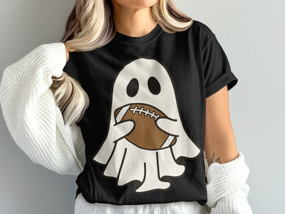 American Football Skeleton Halloween Spooky Sports Football Fan T-Shirt