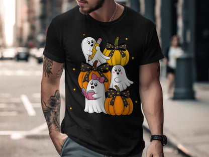 Halloween Spooky Teacher Ghost School Teachers Costume Classrooms T-Shirt