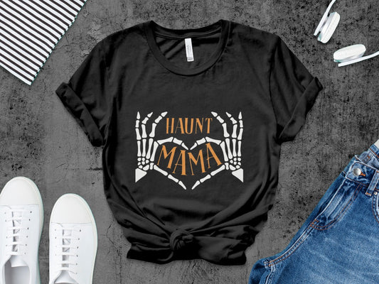 Funny Halloween Mom Spooky Mama Skeleton Mommy T-Shirt