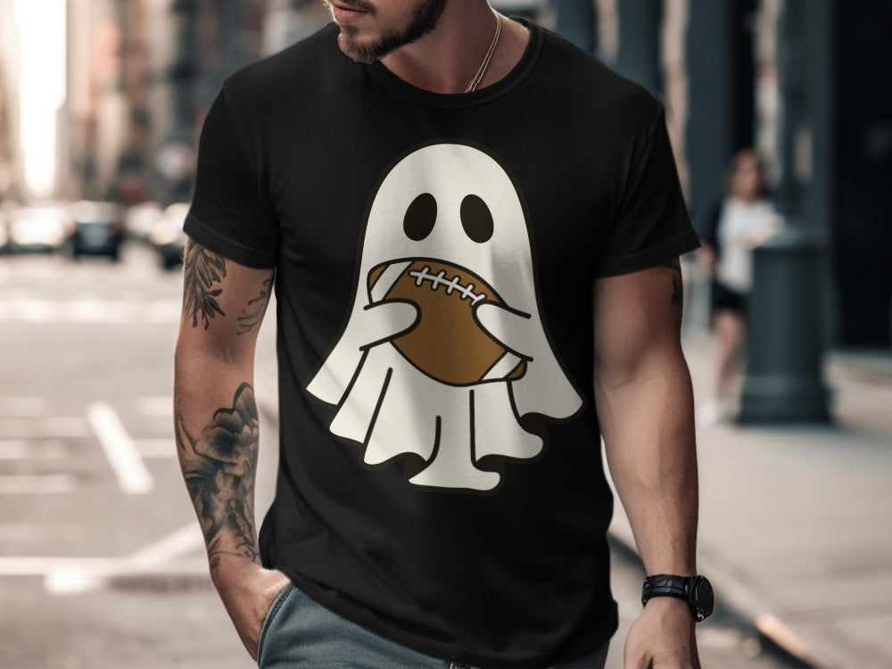 American Football Skeleton Halloween Spooky Sports Football Fan T-Shirt