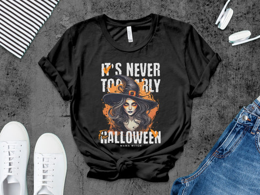 Funny Halloween Mom Spooky Mama Skeleton Mommy T-Shirt