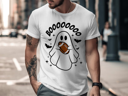 American Football Skeleton Halloween Spooky Sports Football Fan T-Shirt