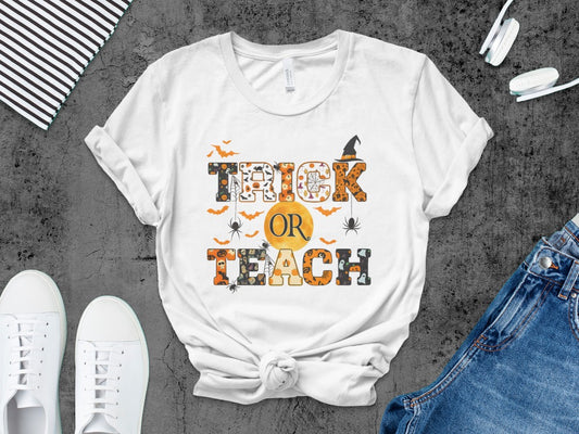 Halloween Spooky Teacher Ghost School Teachers Costume Classrooms T-Shirt