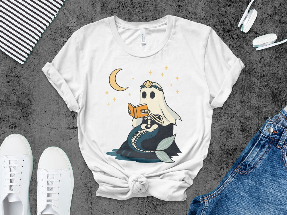 Halloween Spooky Teacher Ghost School Teachers Costume Classrooms T-Shirt
