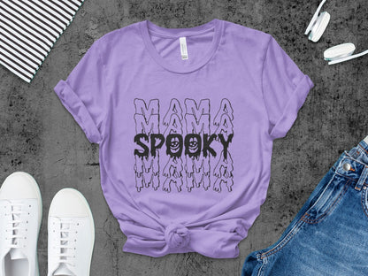 Funny Halloween Mom Spooky Mama Skeleton Mommy T-Shirt