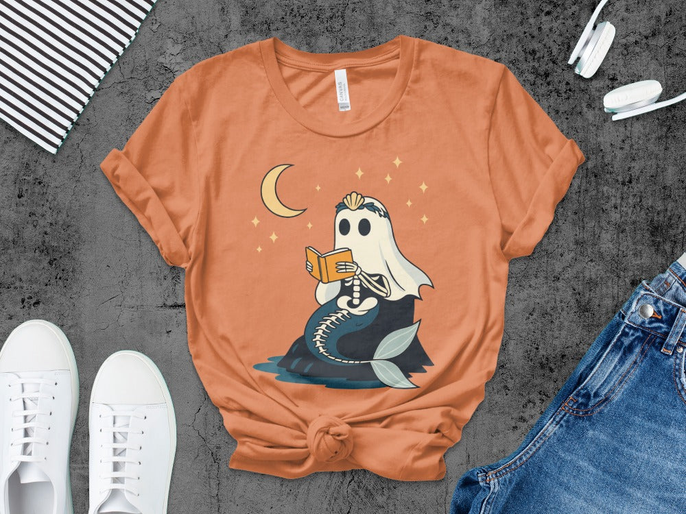 Halloween Spooky Teacher Ghost School Teachers Costume Classrooms T-Shirt
