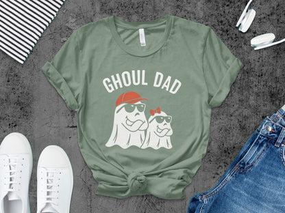 Ghoul Dad Unisex Garment-Dyed T-Shirt | Halloween Funny Shirt, Halloween Daddy Ghost Papa Pumpkin Spooky Season