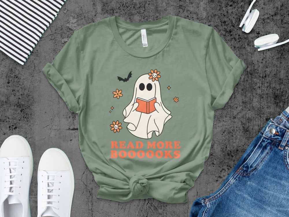Halloween Spooky Teacher Ghost School Teachers Costume Classrooms T-Shirt