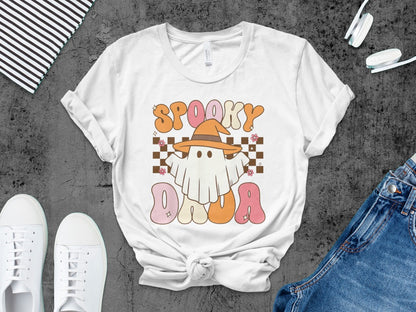Ghoul Spooky Dad Funny Halloween Daddy Ghost Papa Pumpkin Spooky Season T-Shirt