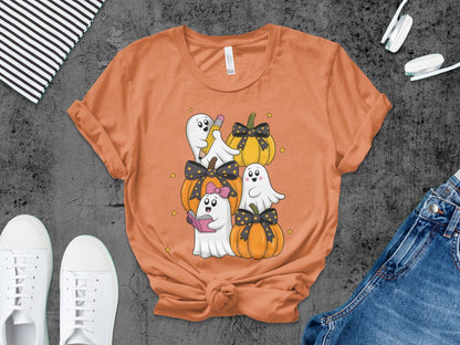 Halloween Spooky Teacher Ghost School Teachers Costume Classrooms T-Shirt