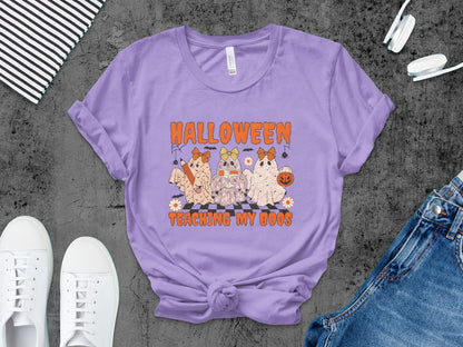 Halloween Spooky Teacher Ghost School Teachers Costume Classrooms T-Shirt