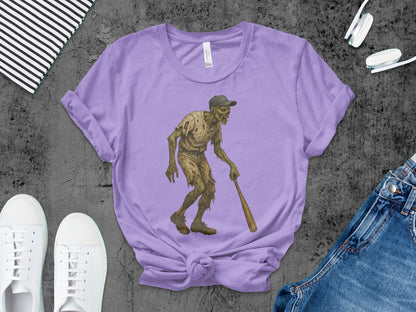 Baseball Player Halloween Pumpkin Skeleton Ghost Boo Spooky T-Shirt
