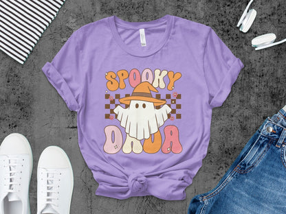 Ghoul Spooky Dad Funny Halloween Daddy Ghost Papa Pumpkin Spooky Season T-Shirt