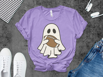 American Football Skeleton Halloween Spooky Sports Football Fan T-Shirt