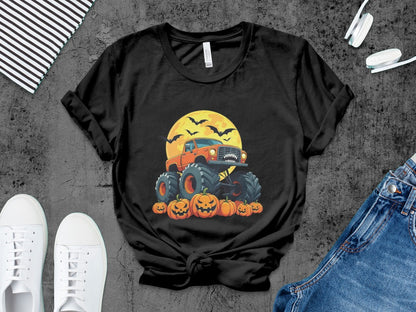Boys And Girls Halloween skeletons Kids Pumpkin Spooky Ghost T-Shirt