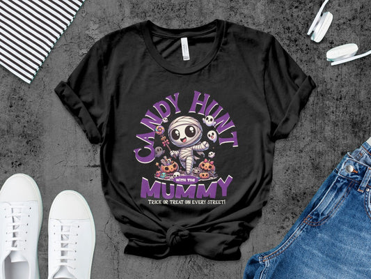Boys And Girls Halloween skeletons Kids Pumpkin Spooky Ghost T-Shirt
