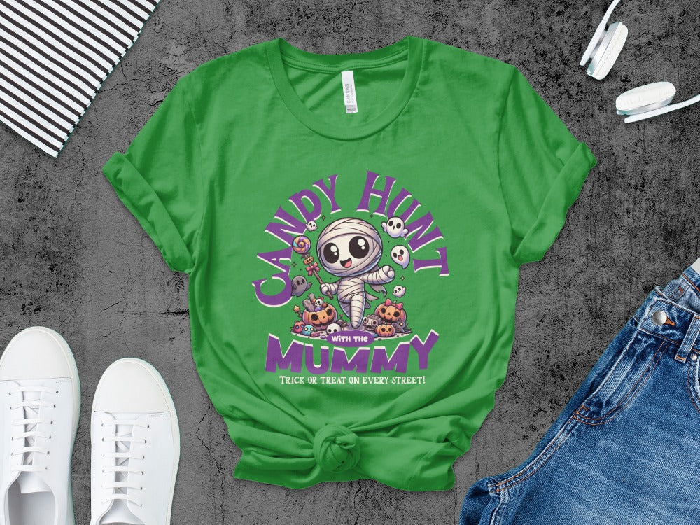 Boys And Girls Halloween skeletons Kids Pumpkin Spooky Ghost T-Shirt