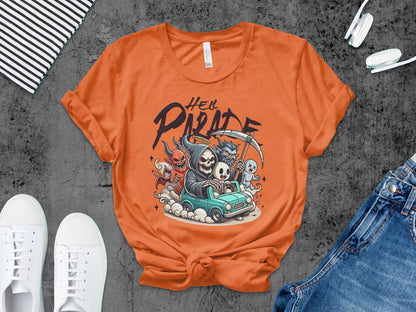 Boys And Girls Halloween skeletons Kids Pumpkin Spooky Ghost T-Shirt