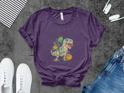 Boys Halloween skeletons Kids Pumpkin Spooky Ghost T-Shirt