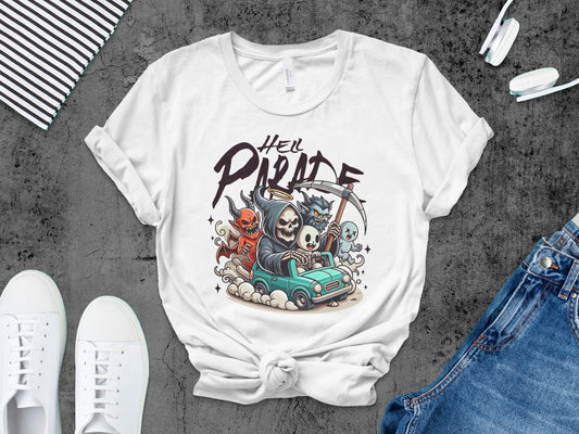 Boys And Girls Halloween skeletons Kids Pumpkin Spooky Ghost T-Shirt